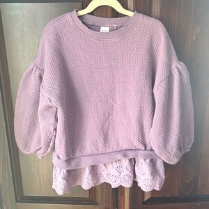 Next Lilac Textured Knit Top